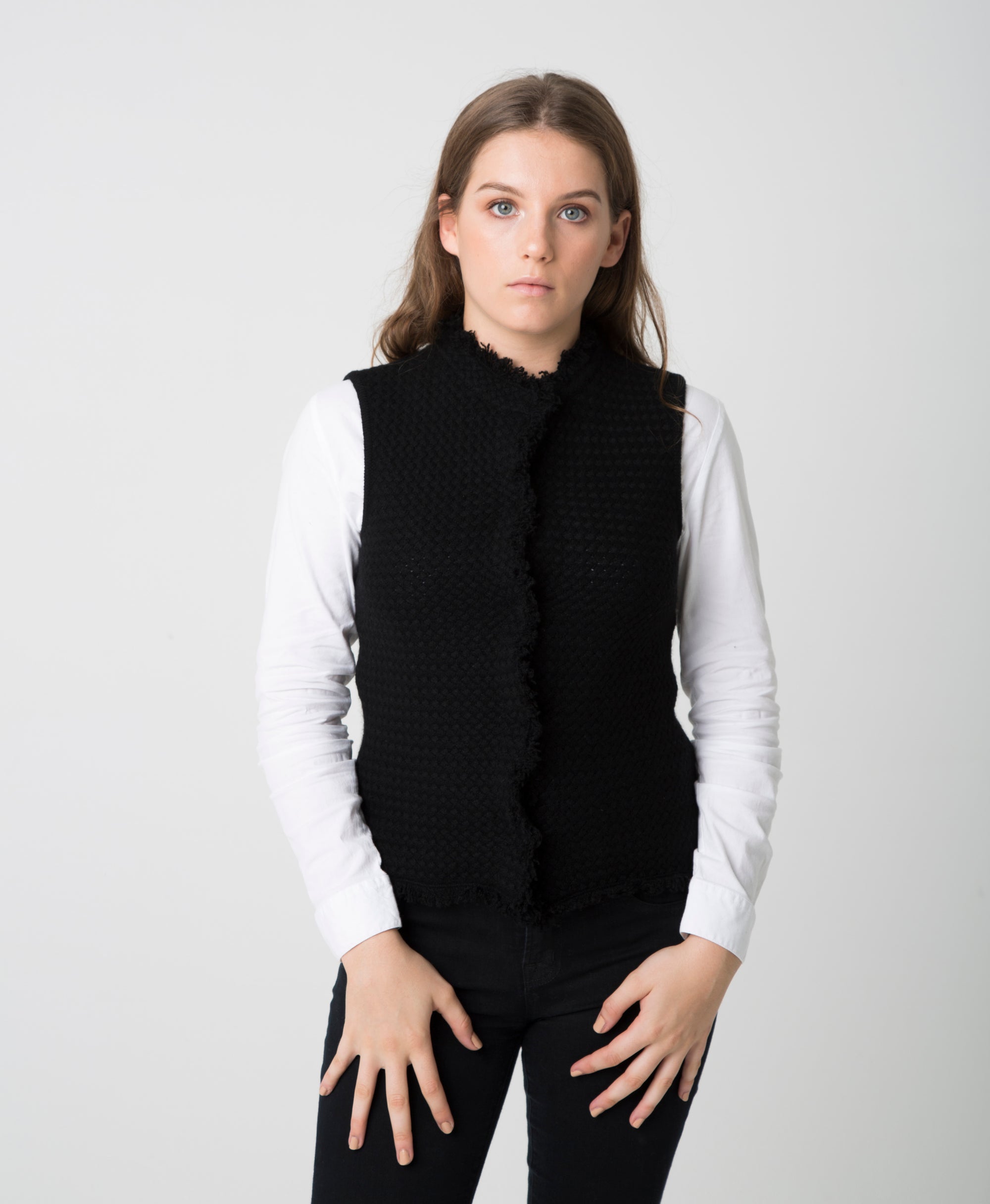 Coco Mandarin Vest - Nuan Cashmere - classic - elegant - cashmere