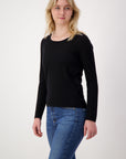 Worsted Cashmere Crew Neck - Nuan Cashmere - classic - elegant - cashmere