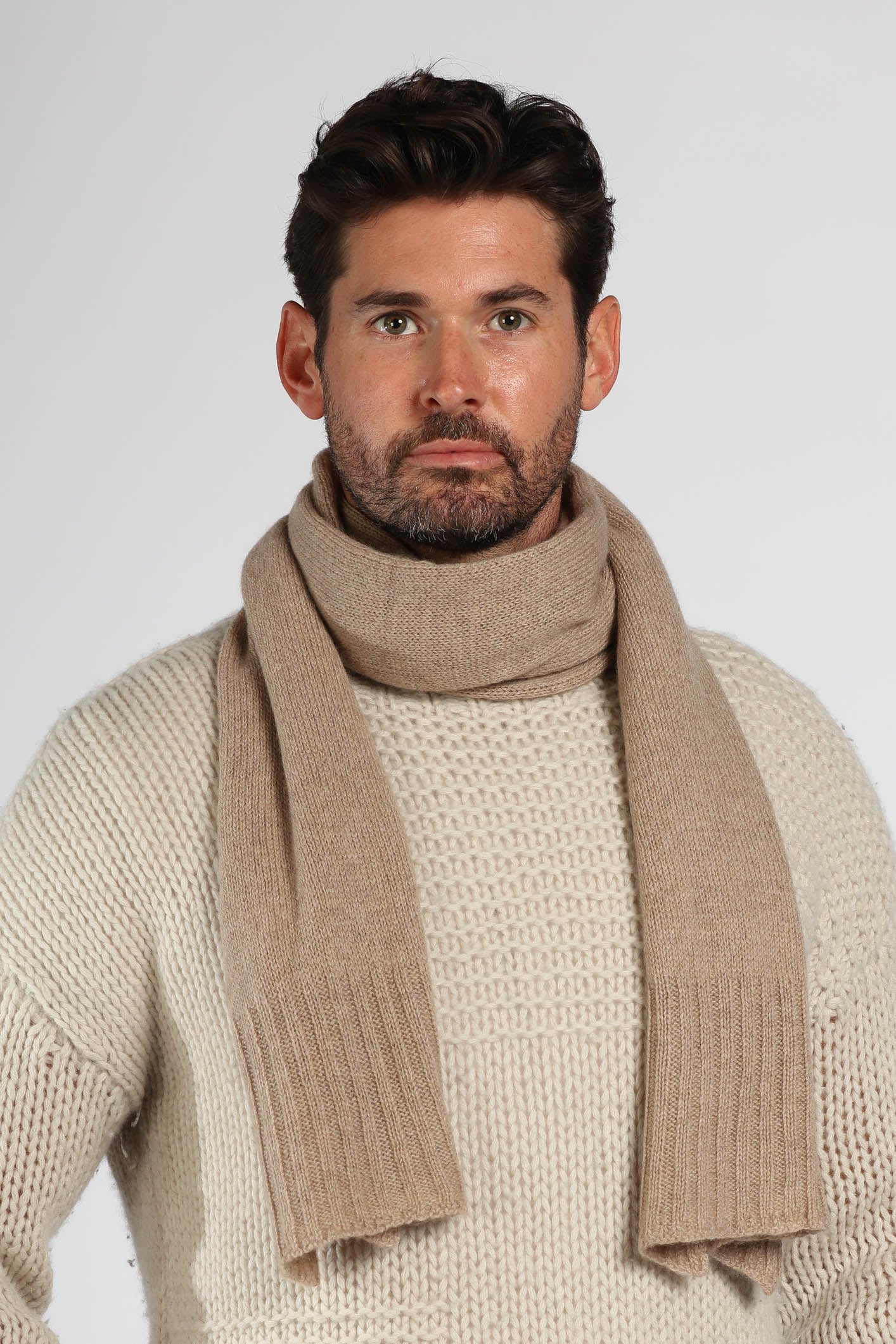 Ribbed Cashmere Scarf