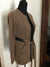 Belted Cardigan with Leather Accents