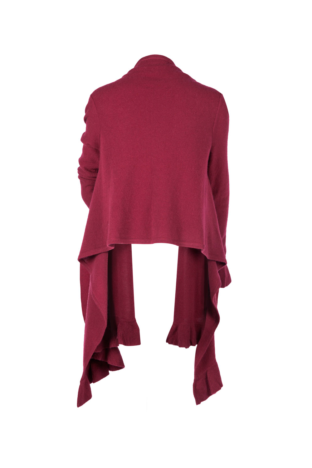 Ruffle Trim Cardiwrap - Nuan Cashmere - classic - elegant - cashmere