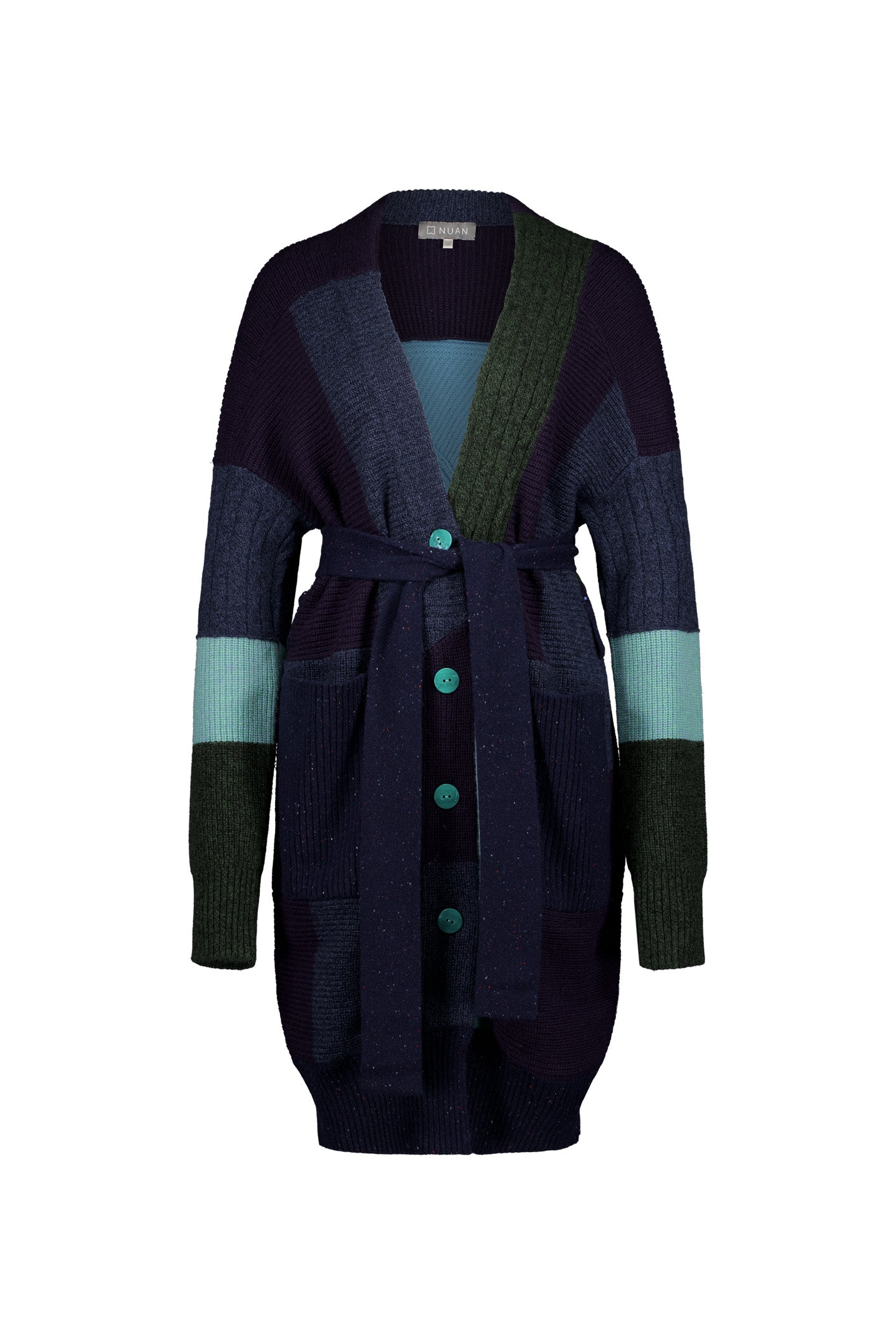 Patchwork Cashmere Coat