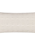Cable Cashmere Lumbar Pillow