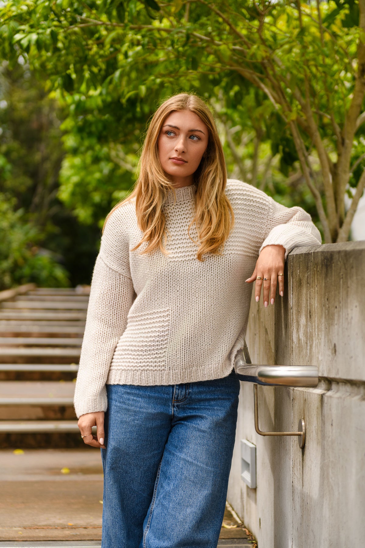 Patchwork Relaxed Sweater
