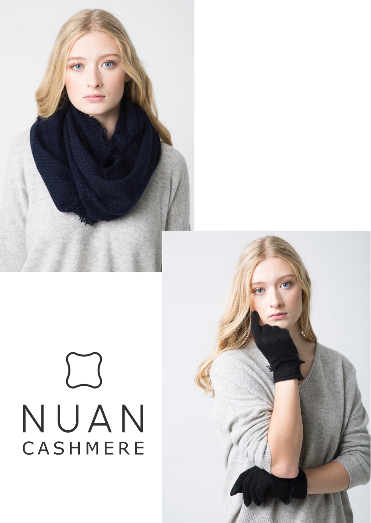 Unisex COCO Infinity &amp; Glove - Nuan Cashmere - classic - elegant - cashmere