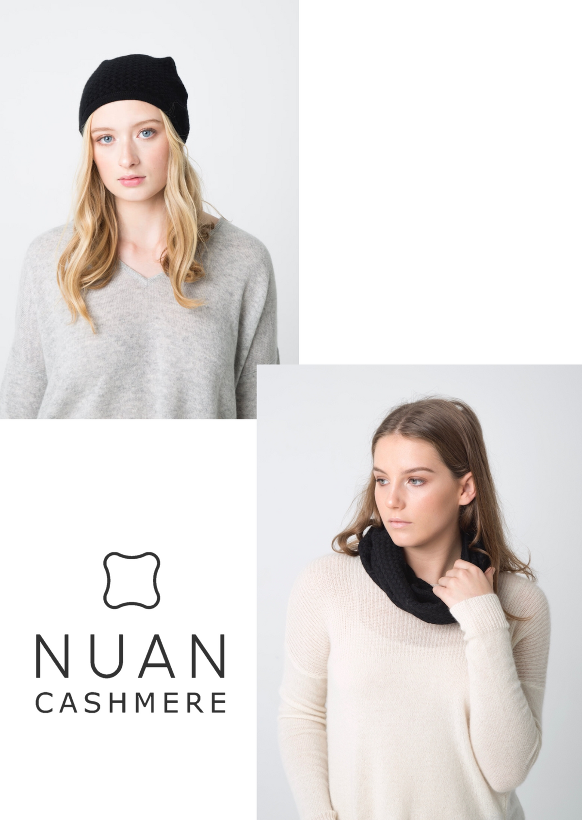 COCO Neckwarmer &amp; Beanie - Nuan Cashmere - classic - elegant - cashmere