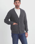 Crosshatch Cashmere Cardigan
