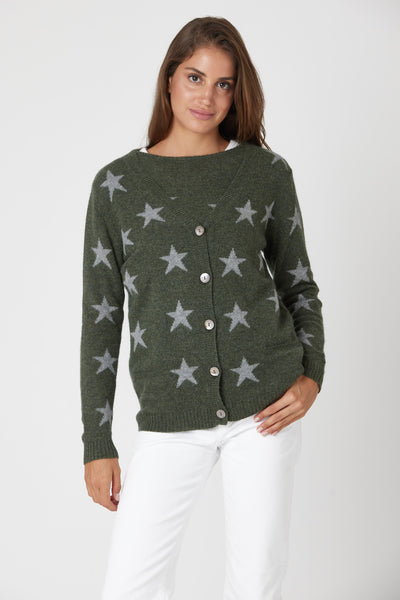 Relaxed Cashmere Star Crew