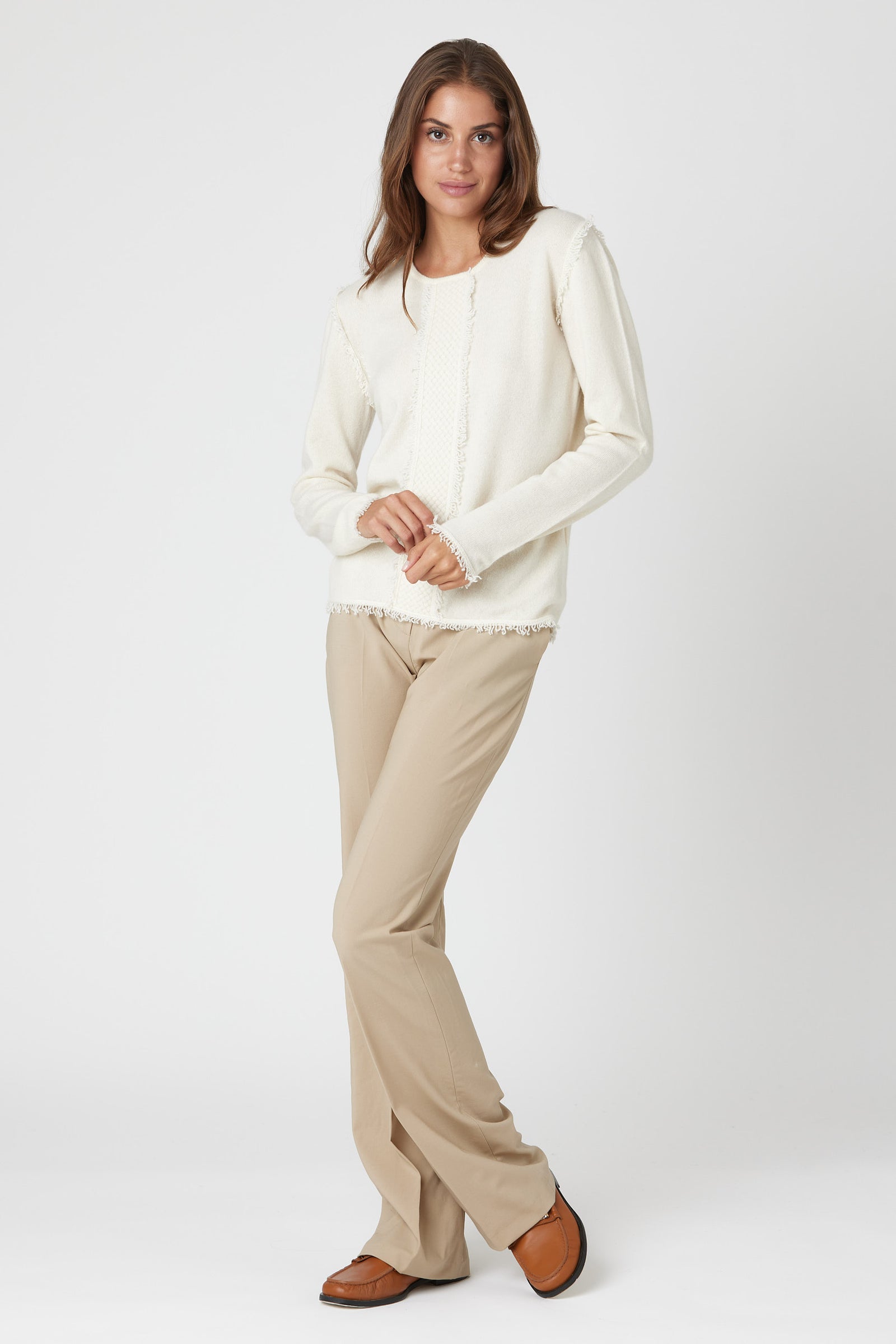 COCO Classic Tuxedo Sweater - Nuan Cashmere - classic - elegant - cashmere