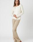 COCO Classic Tuxedo Sweater - Nuan Cashmere - classic - elegant - cashmere