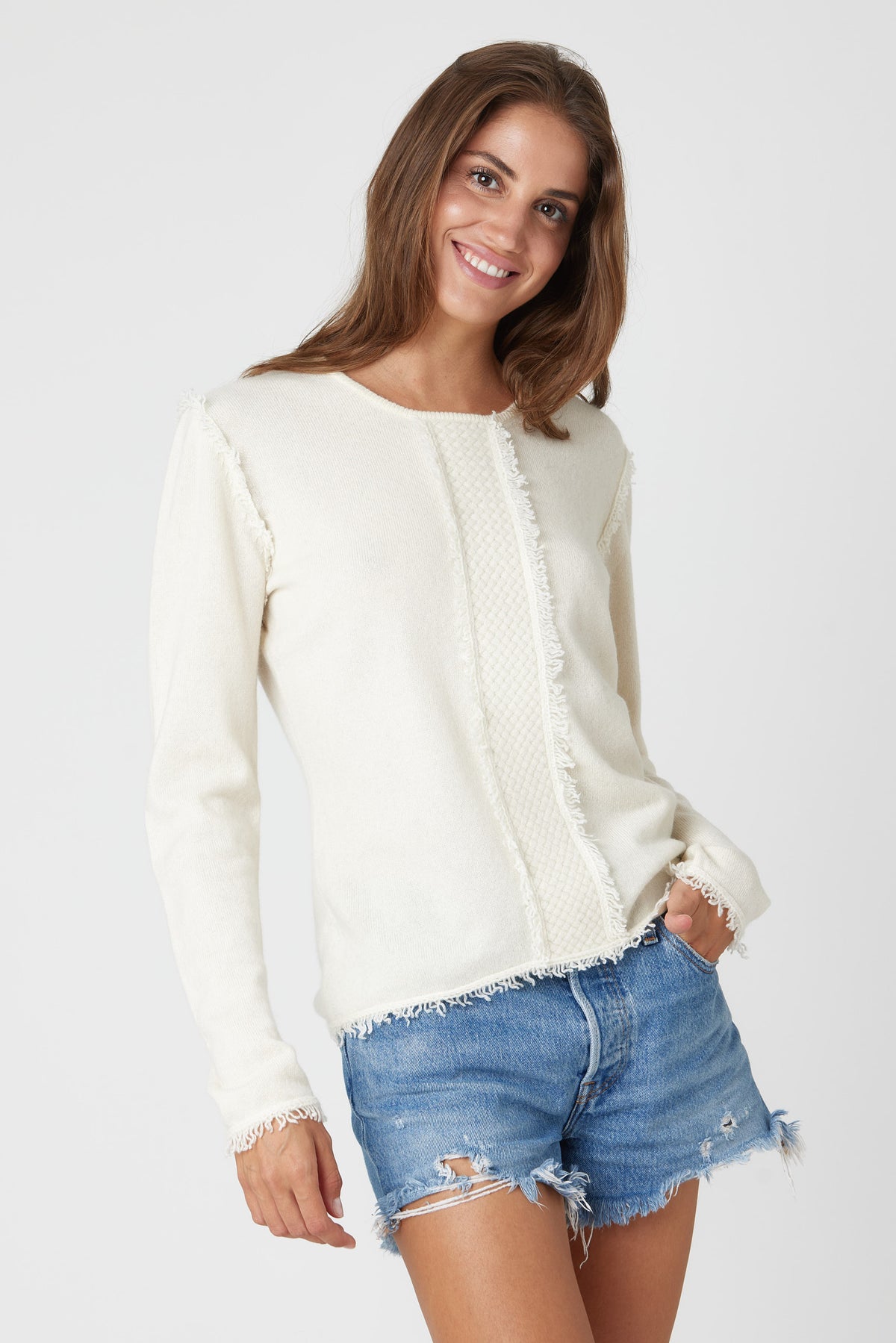 COCO Classic Tuxedo Sweater - Nuan Cashmere - classic - elegant - cashmere