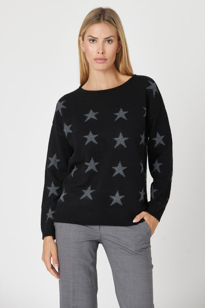 Relaxed Cashmere Star Crew