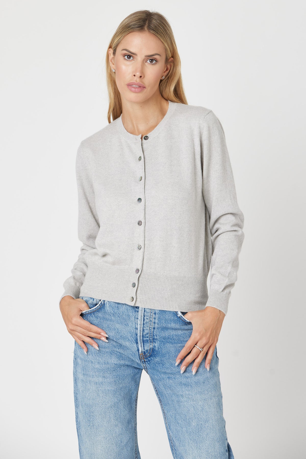 Cropped Cardigan - Nuan Cashmere - classic - elegant - cashmere