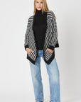 Houndstooth Cardigan - Nuan Cashmere - classic - elegant - cashmere