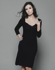 Mid-Length Classic Dress - Nuan Cashmere - classic - elegant - cashmere