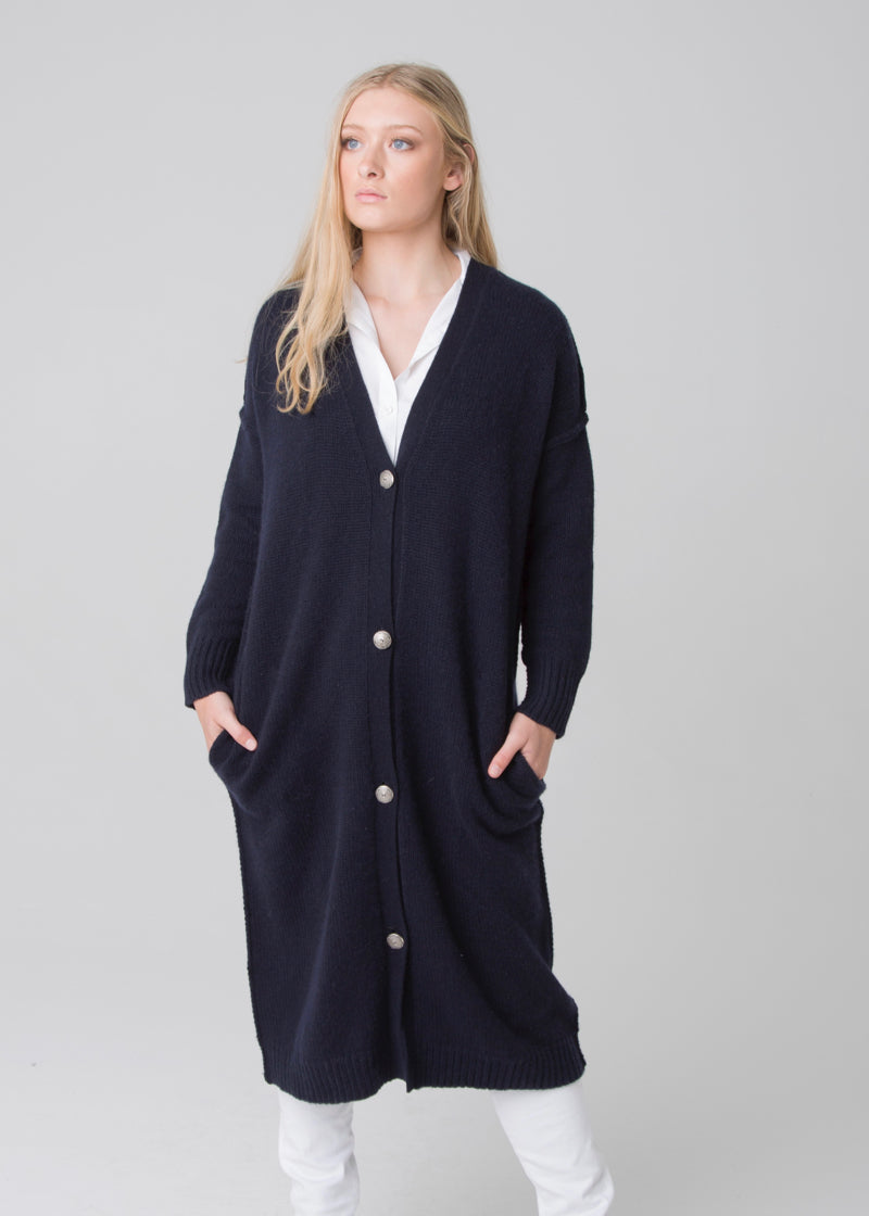 Chunky Coat with Buttons - Nuan Cashmere - classic - elegant - cashmere