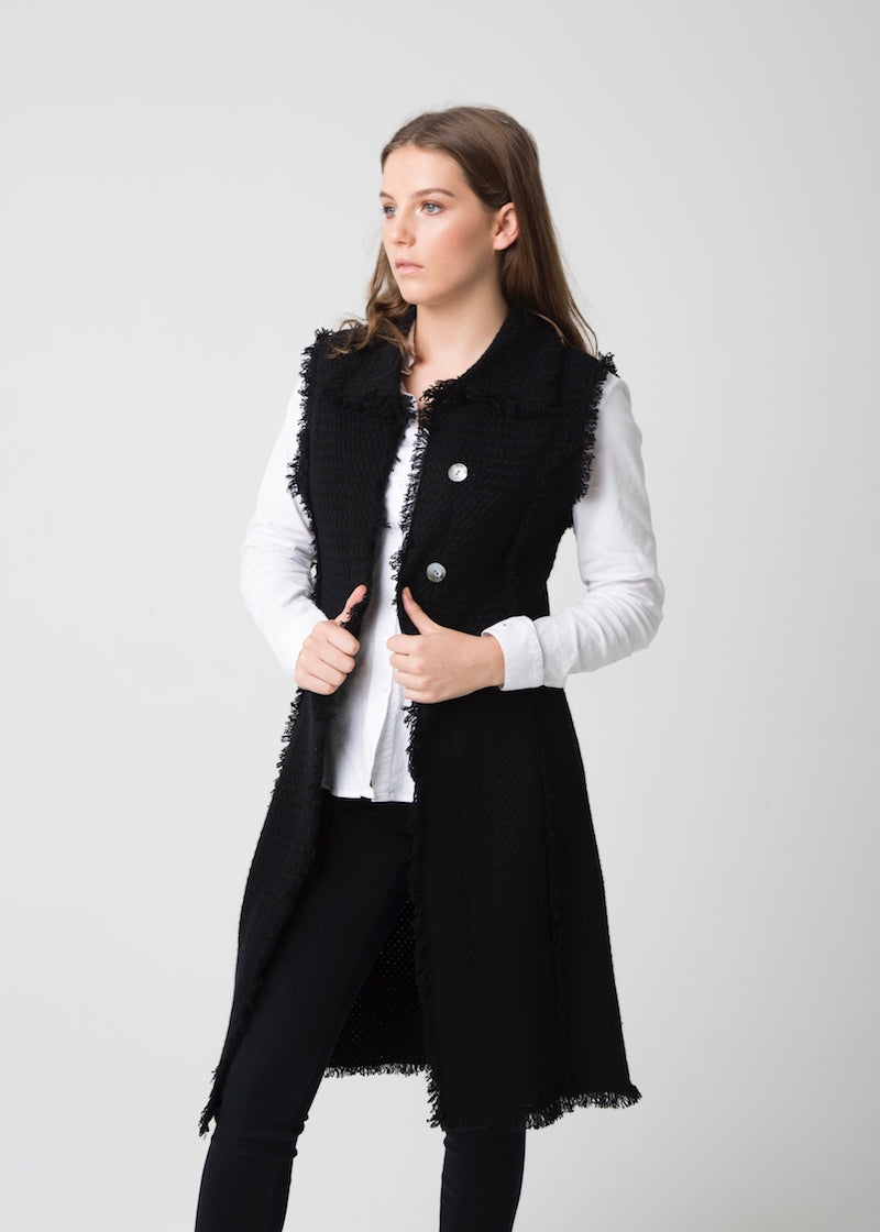 COCO Long Waistcoat - Nuan Cashmere - classic - elegant - cashmere