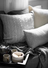 Large Cable Cushion - Nuan Cashmere - classic - elegant - cashmere