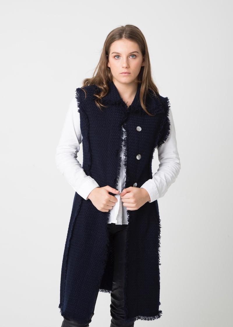 COCO Long Waistcoat - Nuan Cashmere - classic - elegant - cashmere