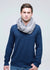 Doubled Sided Ribbed Infinity Scarf - Nuan Cashmere - classic - elegant - cashmere