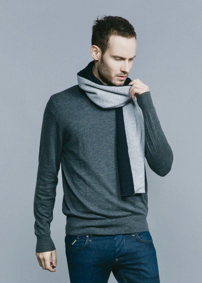 Double Sided Scarf - Nuan Cashmere - classic - elegant - cashmere