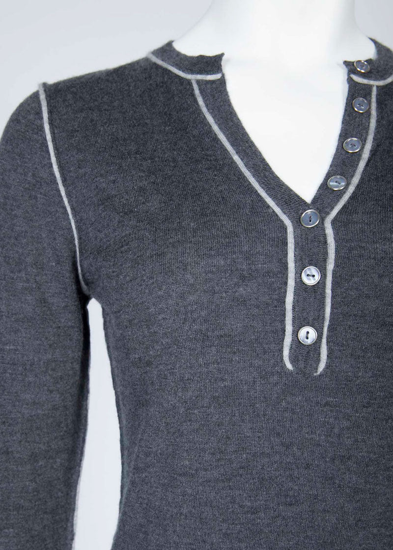 Cashmere Henley - Nuan Cashmere - classic - elegant - cashmere