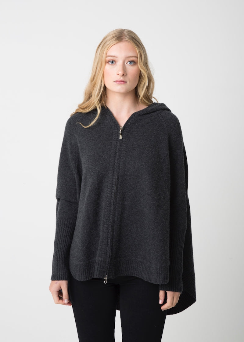 Poncho Hoodie - Nuan Cashmere - classic - elegant - cashmere