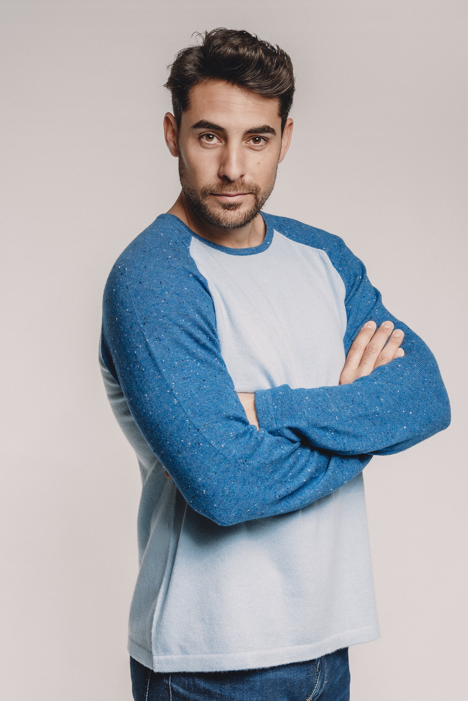 Baseball Sweater - Nuan Cashmere - classic - elegant - cashmere