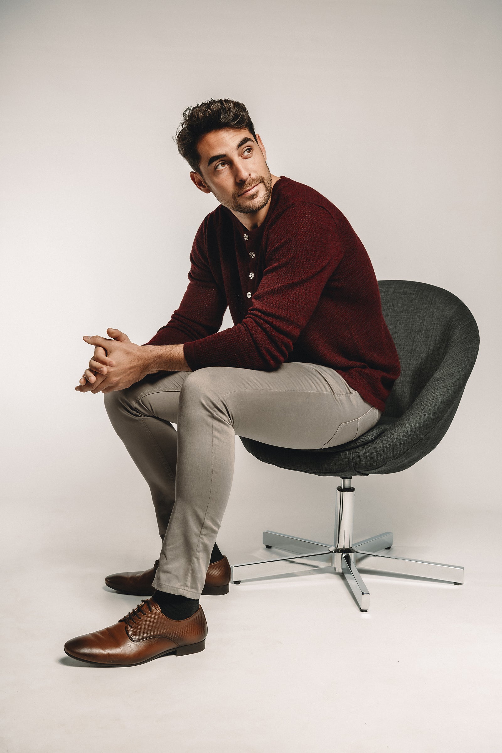 Waffle Henley - Nuan Cashmere - classic - elegant - cashmere