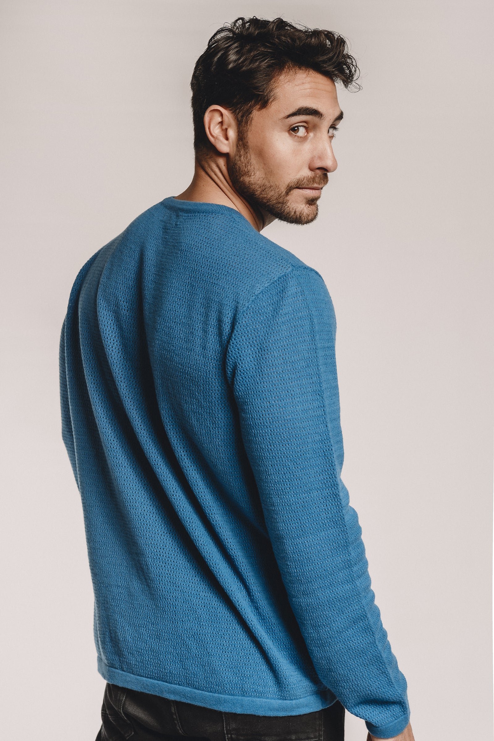 Waffle Henley - Nuan Cashmere - classic - elegant - cashmere