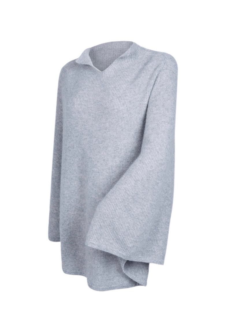 Collared Poncho - Nuan Cashmere - classic - elegant - cashmere