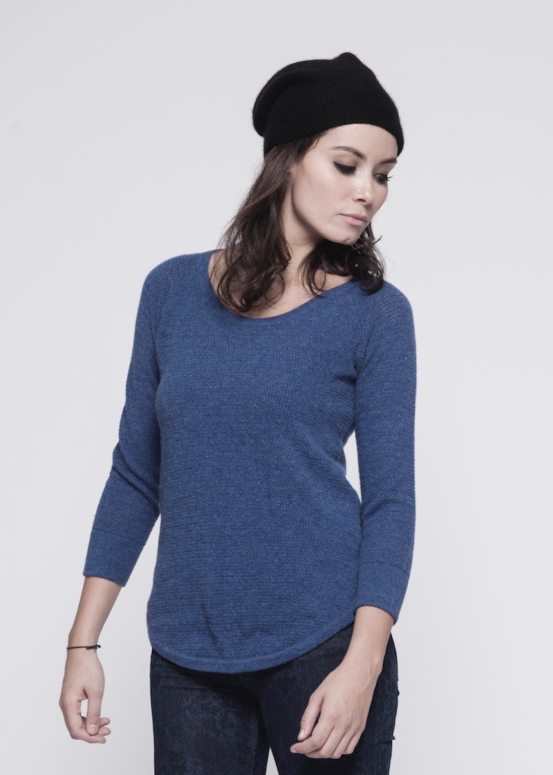 Waffle Sweater - Nuan Cashmere - classic - elegant - cashmere