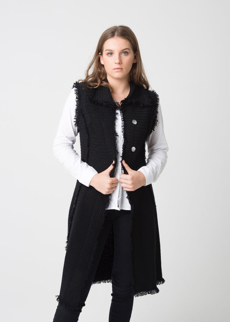 COCO Long Waistcoat - Nuan Cashmere - classic - elegant - cashmere