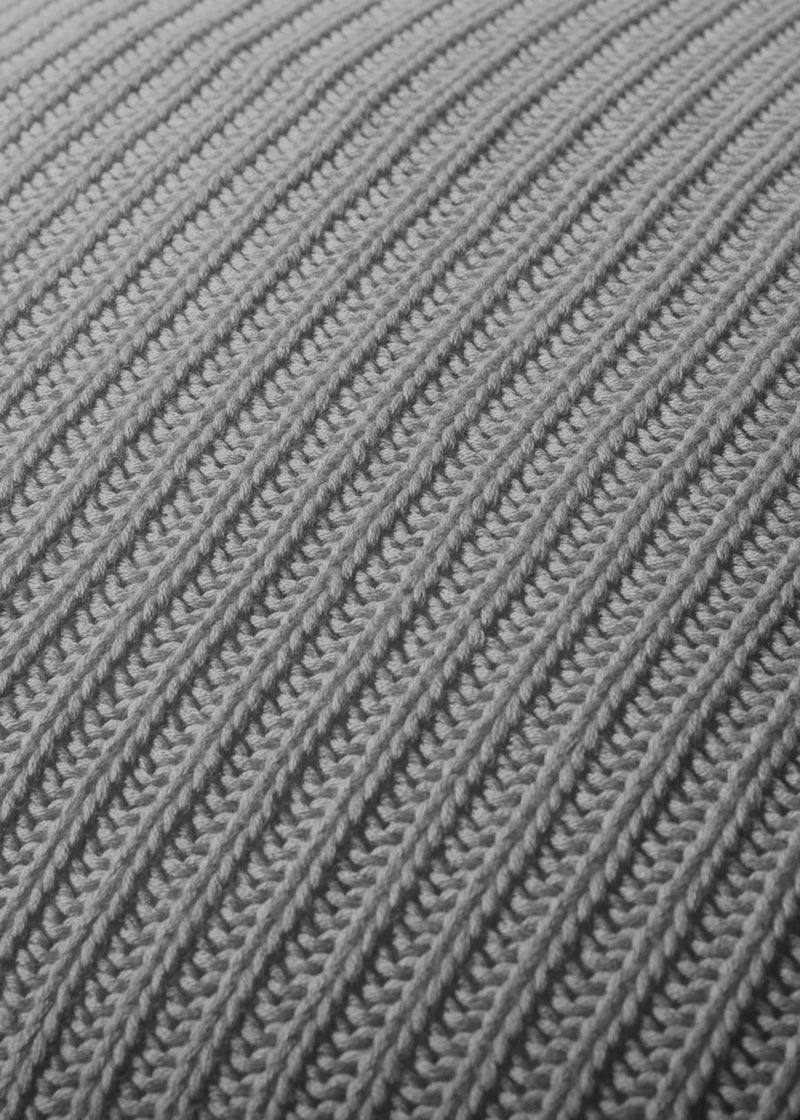 Large Ribbed Cushion - Nuan Cashmere - classic - elegant - cashmere