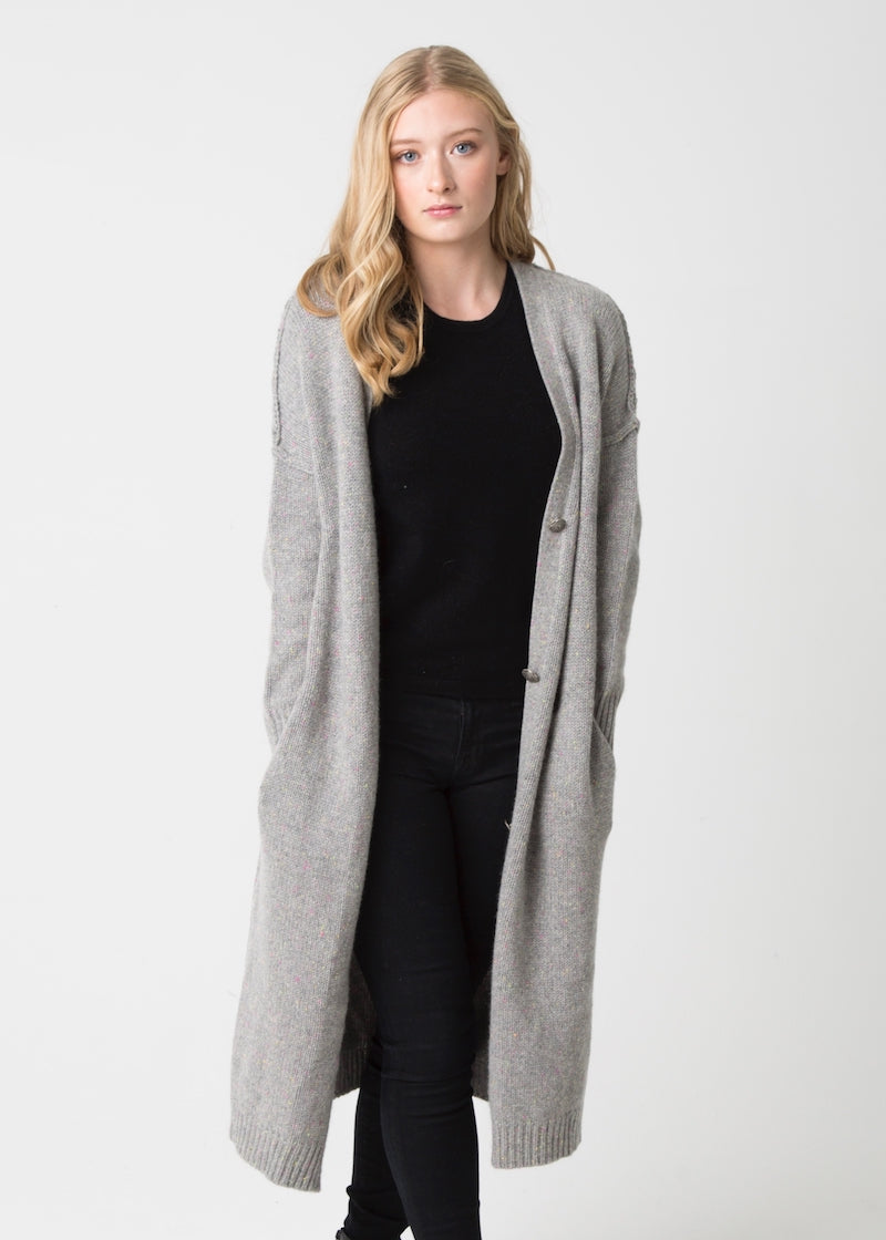 Chunky Coat with Buttons - Nuan Cashmere - classic - elegant - cashmere