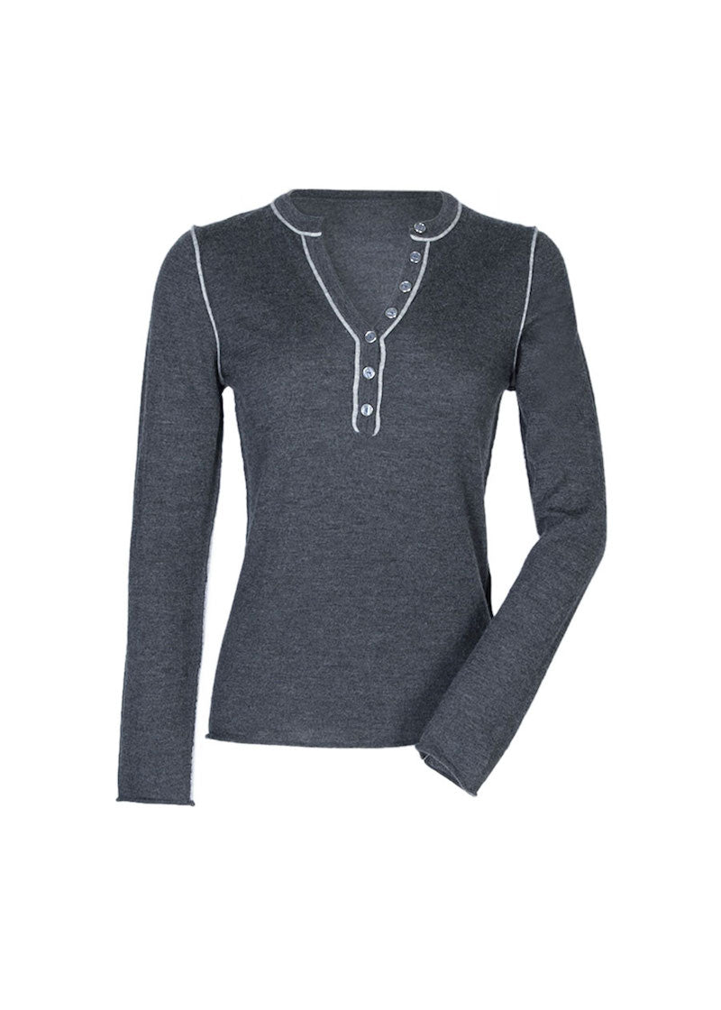 Cashmere Henley - Nuan Cashmere - classic - elegant - cashmere