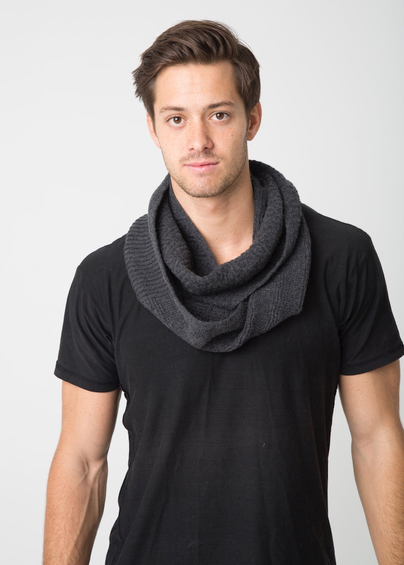 Textured Infinity Scarf - Nuan Cashmere - classic - elegant - cashmere