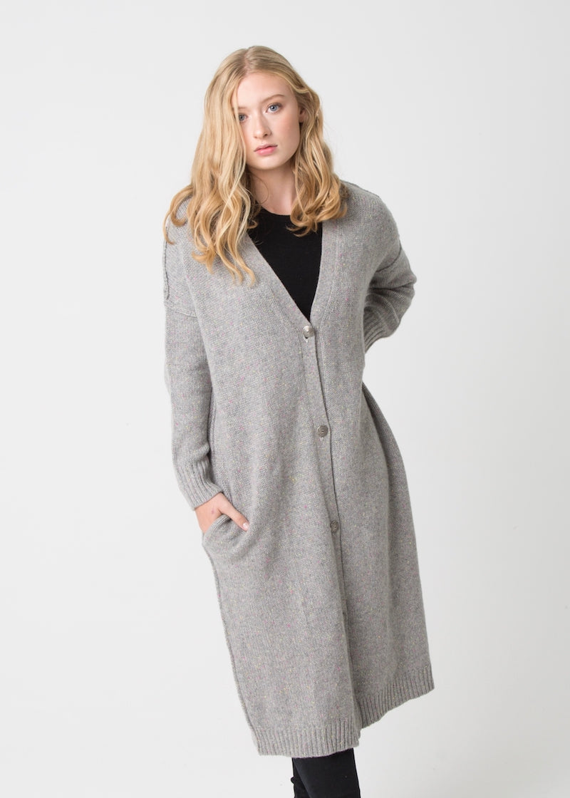 Chunky Coat with Buttons - Nuan Cashmere - classic - elegant - cashmere