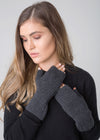 Ribbed knit wrist warmers - Nuan Cashmere - classic - elegant - cashmere