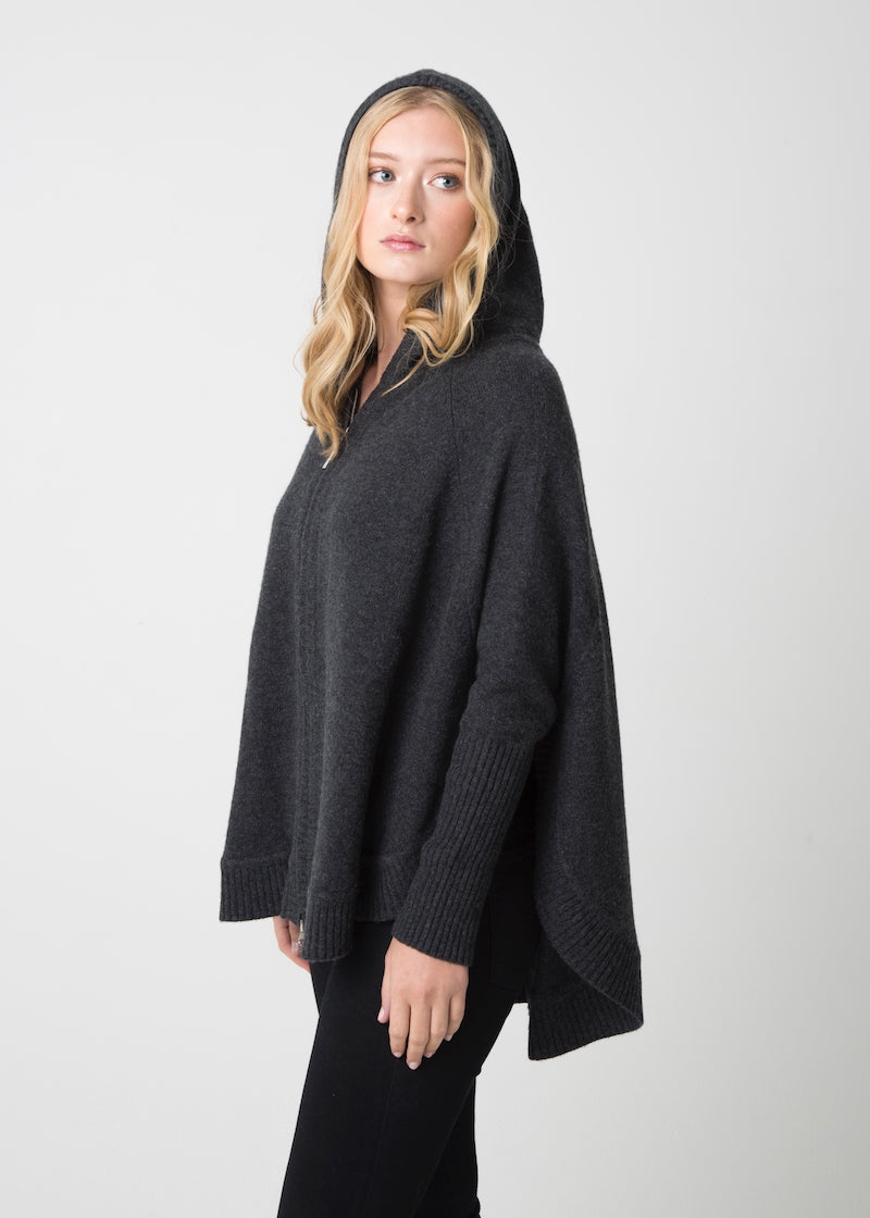 Poncho Hoodie - Nuan Cashmere - classic - elegant - cashmere