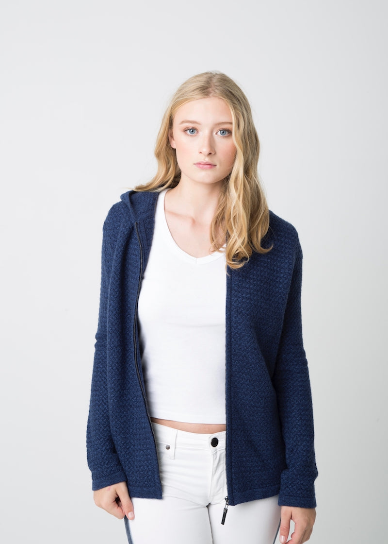COCO Zip Hoodie - Nuan Cashmere - classic - elegant - cashmere