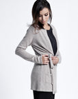 Belted Cardigan Jacket - Nuan Cashmere - classic - elegant - cashmere