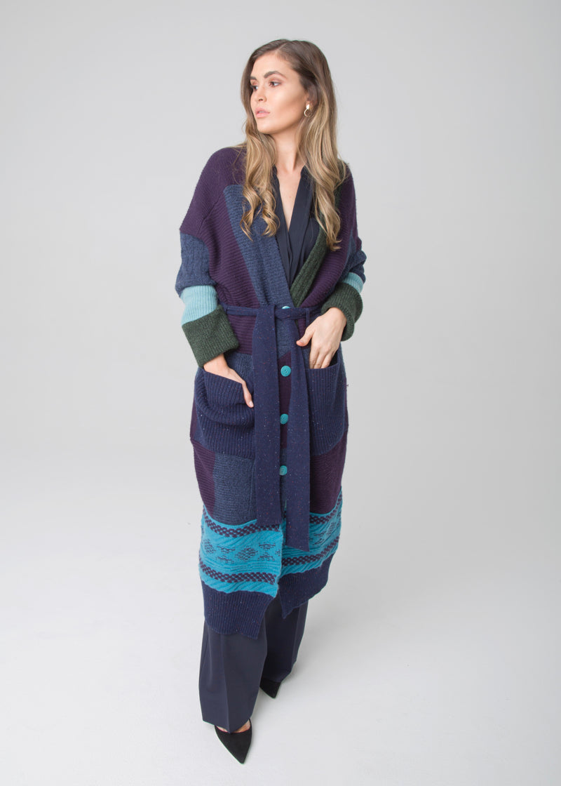 Patchwork Coat - Nuan Cashmere - classic - elegant - cashmere