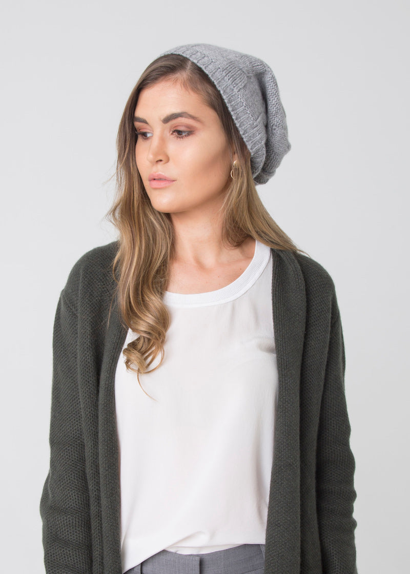 Cable Knit Beanie - Nuan Cashmere - classic - elegant - cashmere