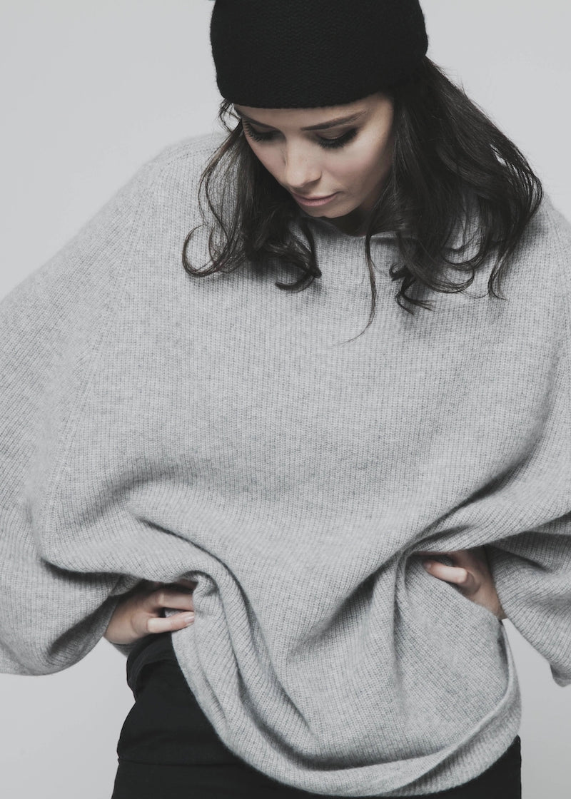 Collared Poncho - Nuan Cashmere - classic - elegant - cashmere