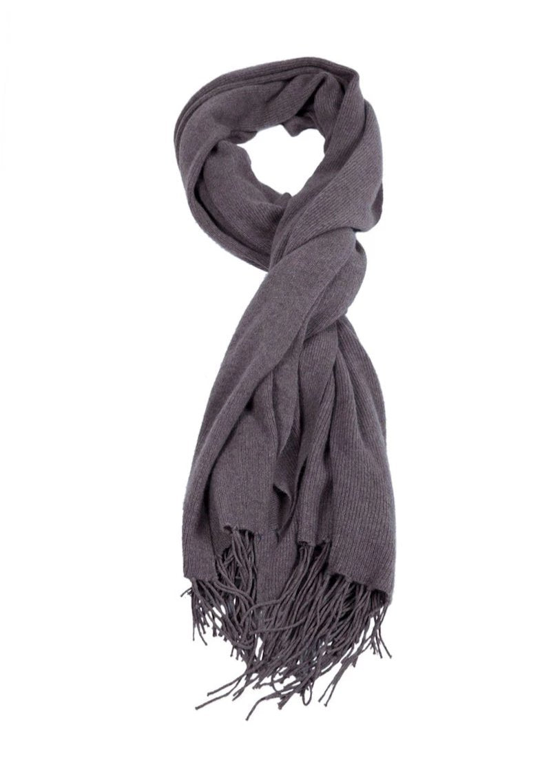 Hand Fringed Shawl - Nuan Cashmere - classic - elegant - cashmere