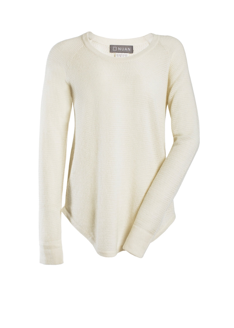 Waffle Sweater - Nuan Cashmere - classic - elegant - cashmere