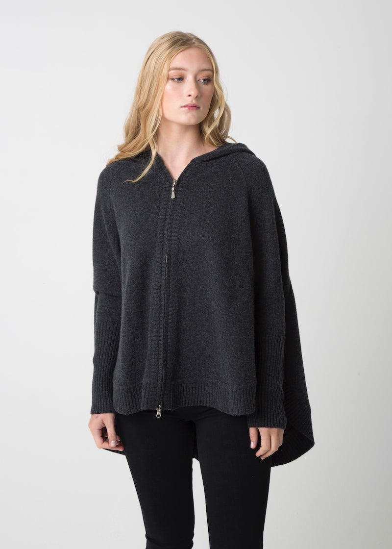 Poncho Hoodie - Nuan Cashmere - classic - elegant - cashmere